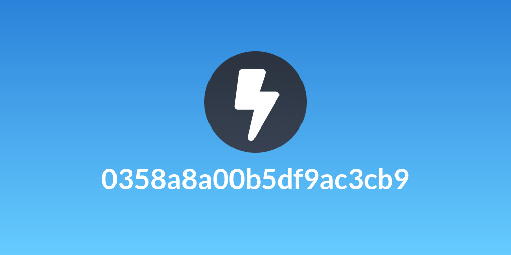 0358a8a00b5df9ac3cb9