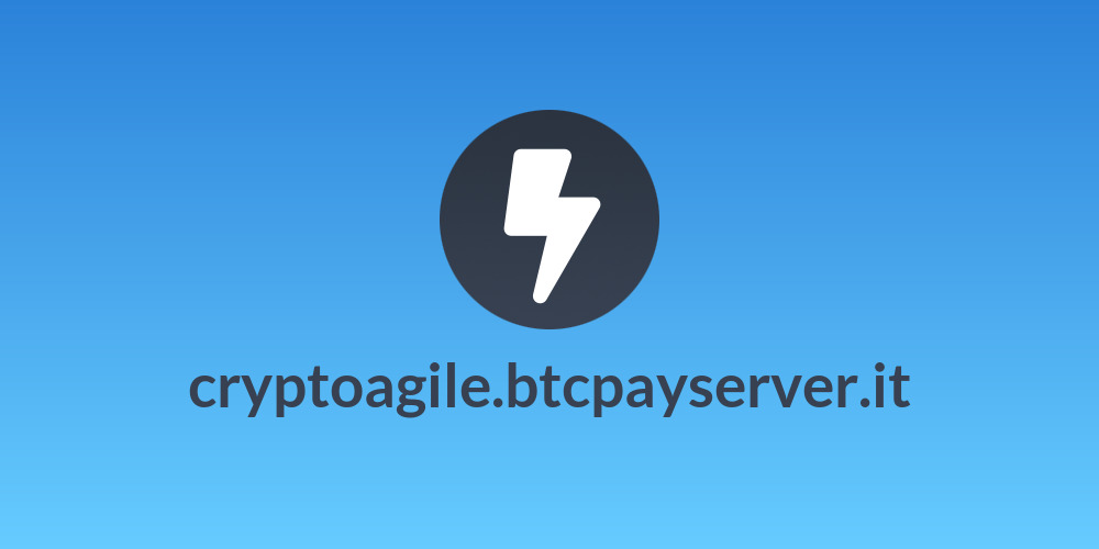 cryptoagile.btcpayserver.it