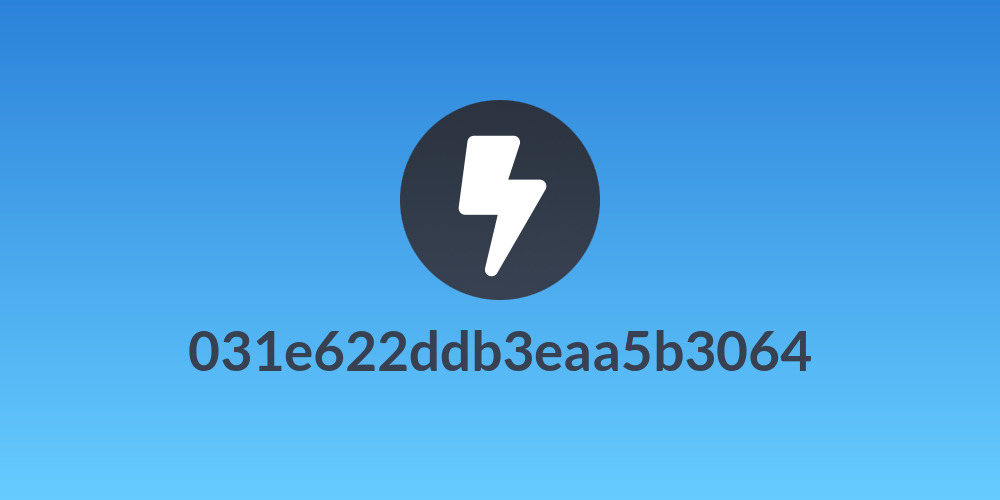 031e622ddb3eaa5b3064