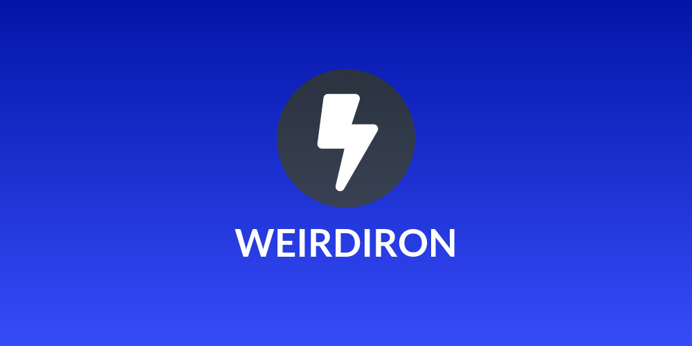WEIRDIRON