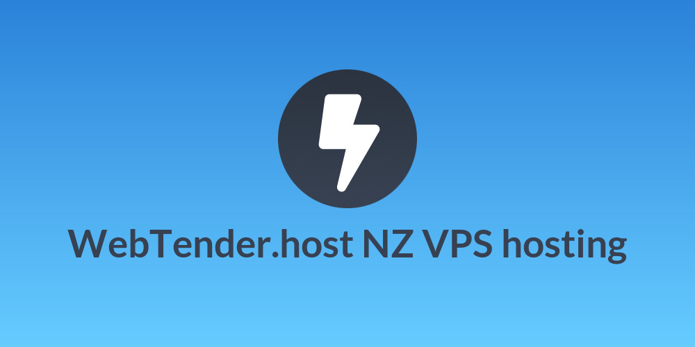 WebTender.host NZ VPS hosting