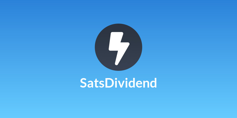 SatsDividend