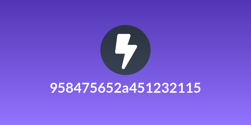958475652a451232115
