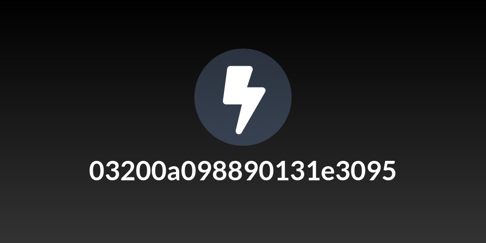 03200a098890131e3095