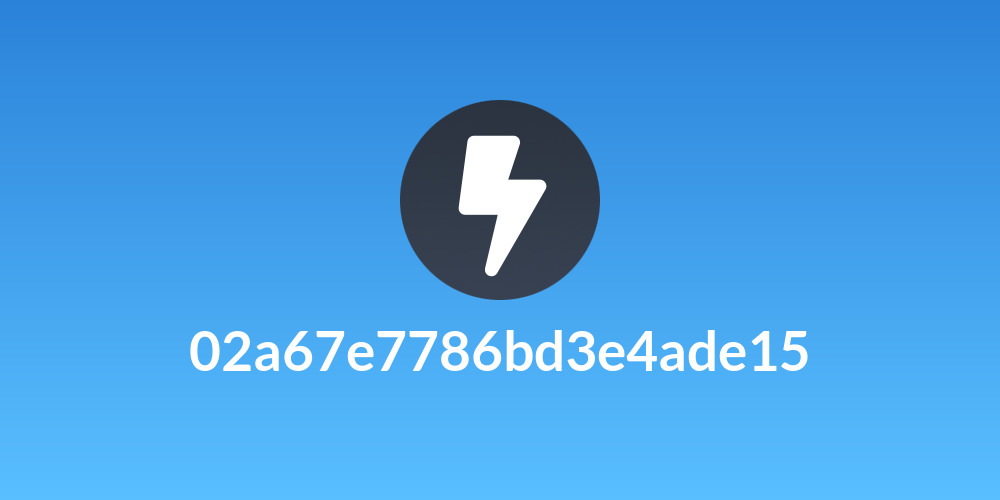 02a67e7786bd3e4ade15