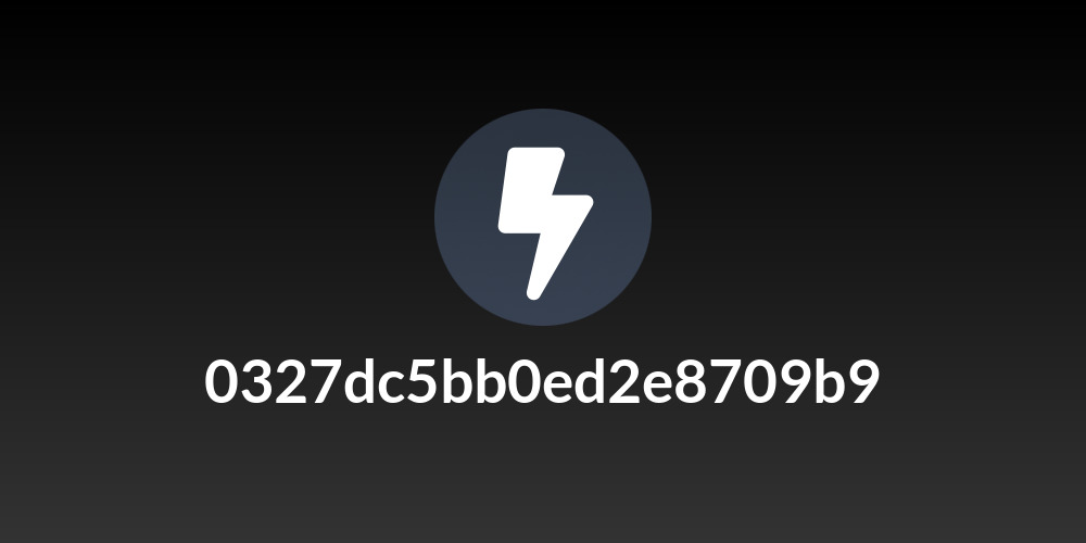 0327dc5bb0ed2e8709b9