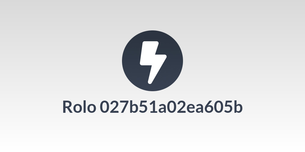 Rolo 027b51a02ea605b