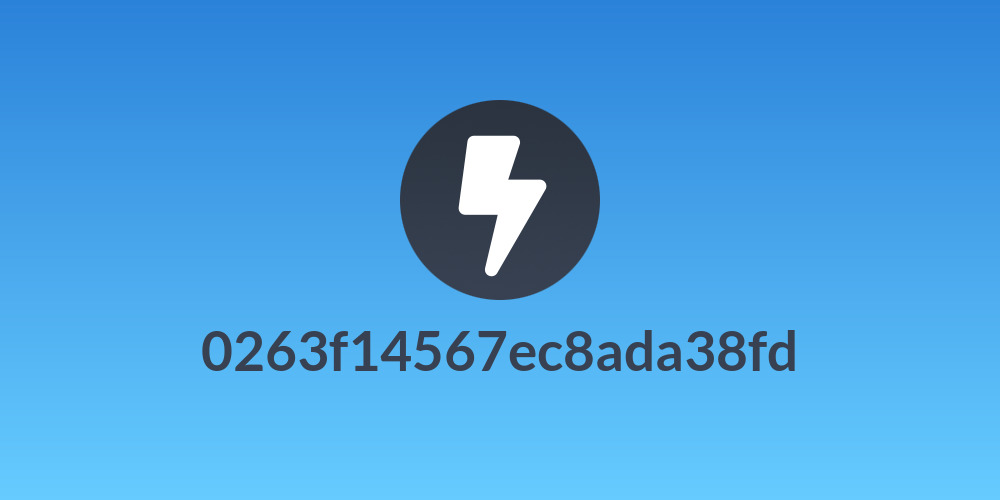 0263f14567ec8ada38fd
