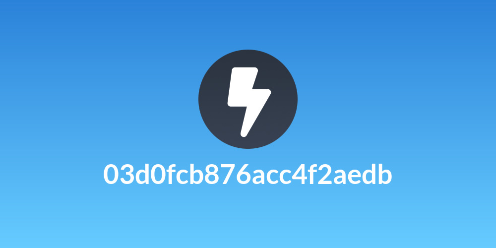 03d0fcb876acc4f2aedb