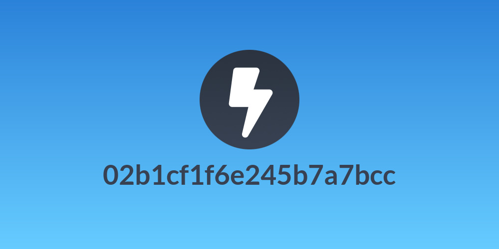02b1cf1f6e245b7a7bcc