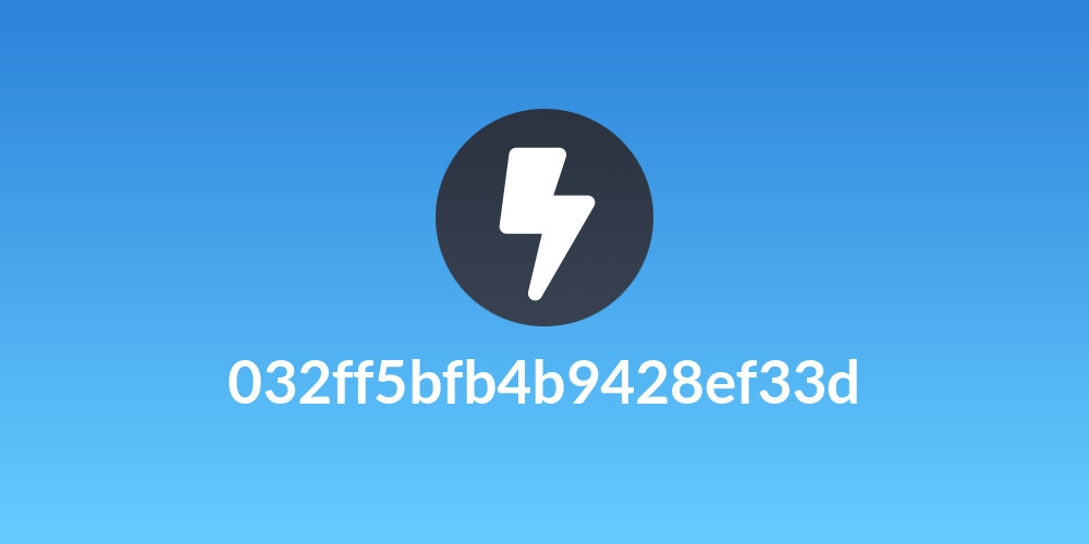 032ff5bfb4b9428ef33d