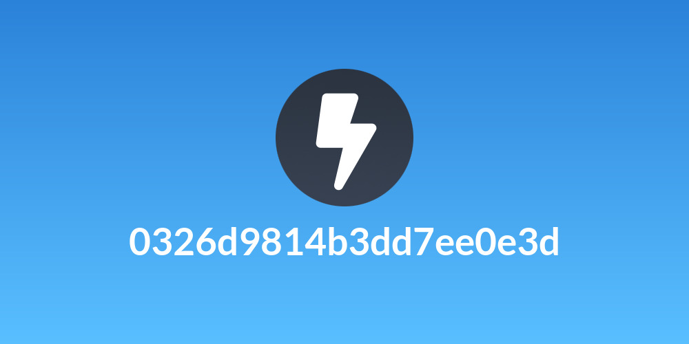 0326d9814b3dd7ee0e3d