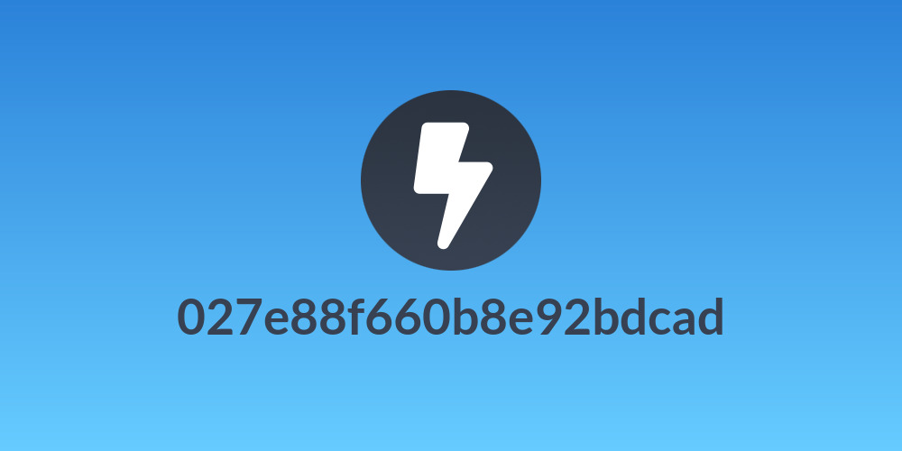 027e88f660b8e92bdcad