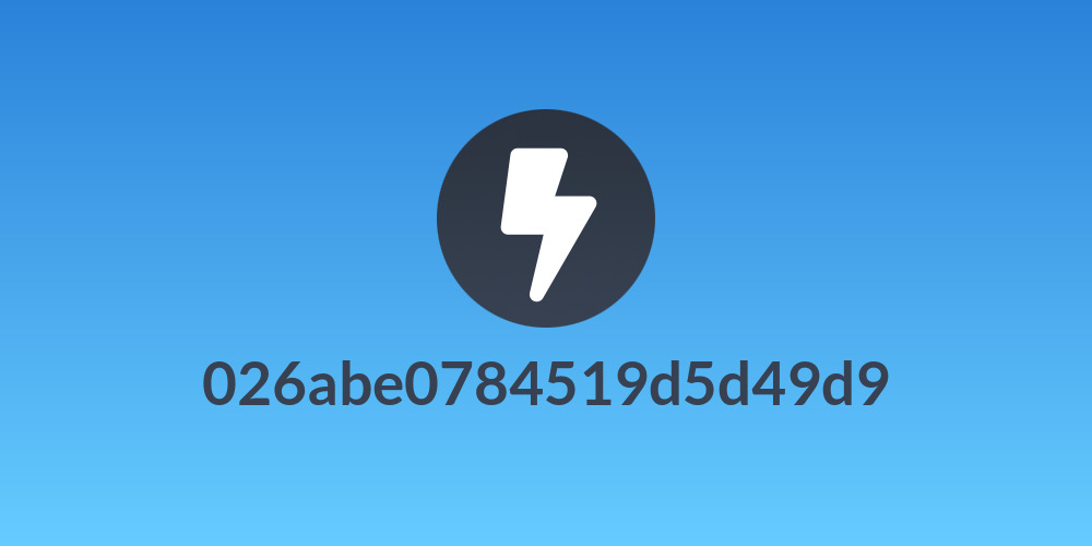 026abe0784519d5d49d9