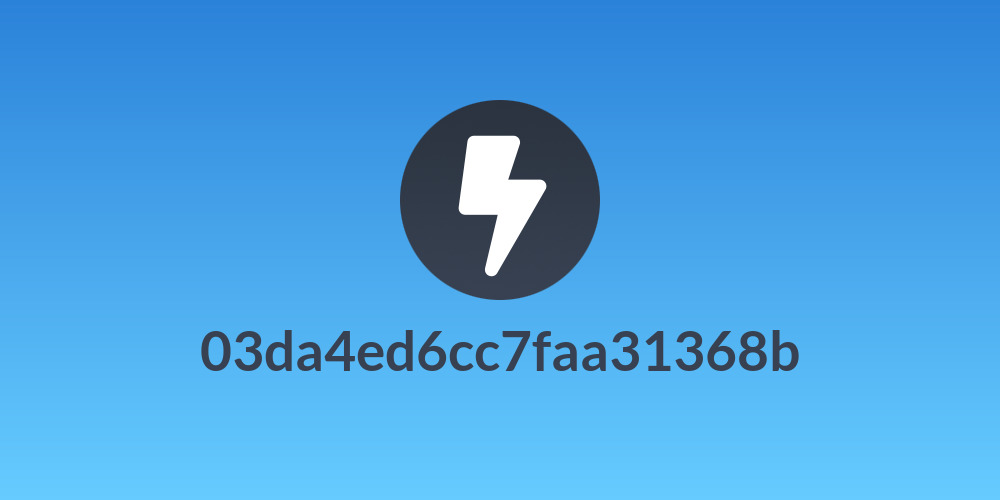 03da4ed6cc7faa31368b
