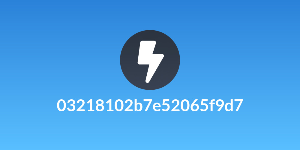 03218102b7e52065f9d7
