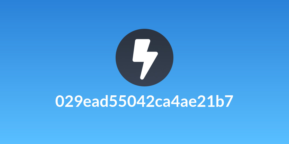 029ead55042ca4ae21b7