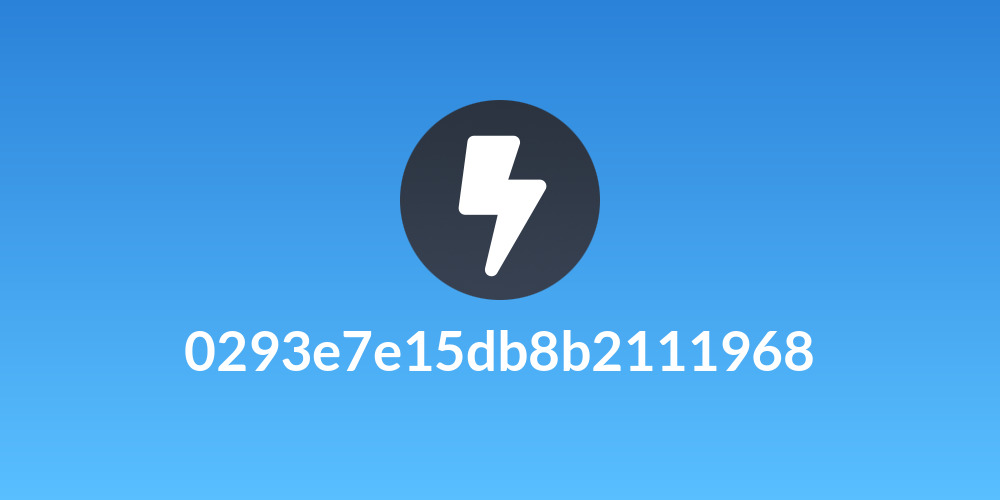 0293e7e15db8b2111968