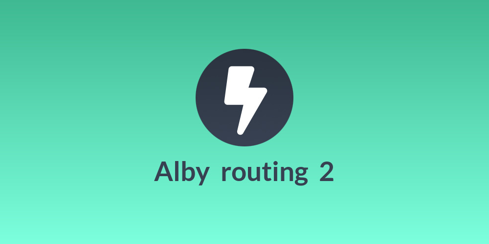 Alby 🐝 routing ⚡ 2