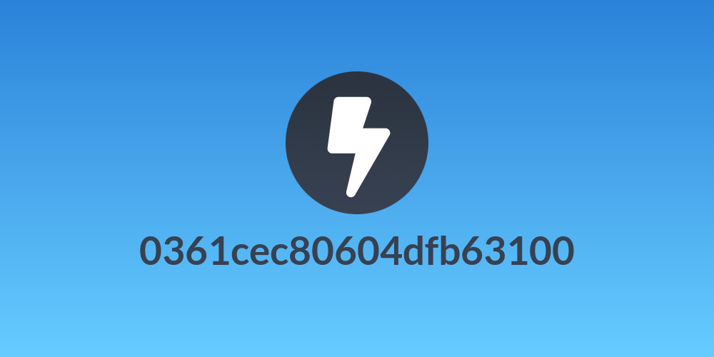 0361cec80604dfb63100