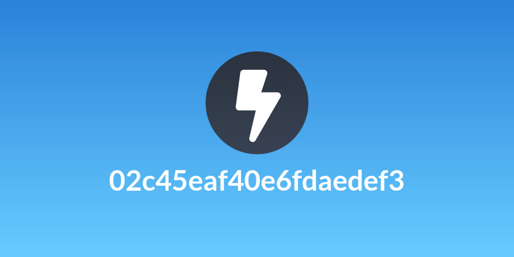 02c45eaf40e6fdaedef3