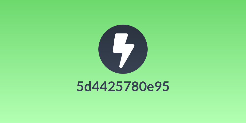 5d4425780e95