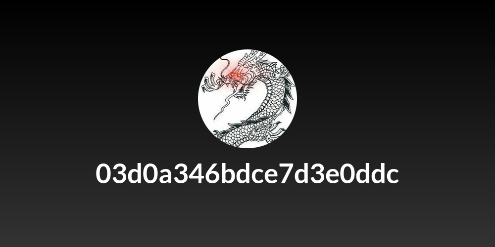 03d0a346bdce7d3e0ddc