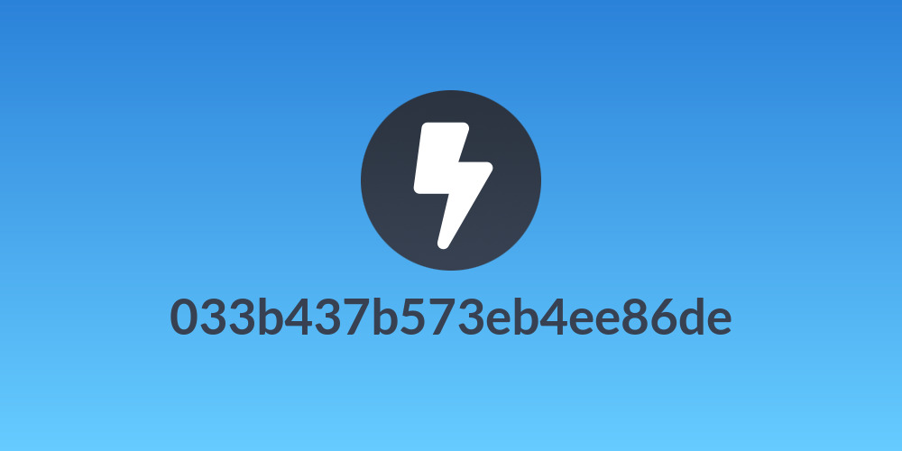 033b437b573eb4ee86de
