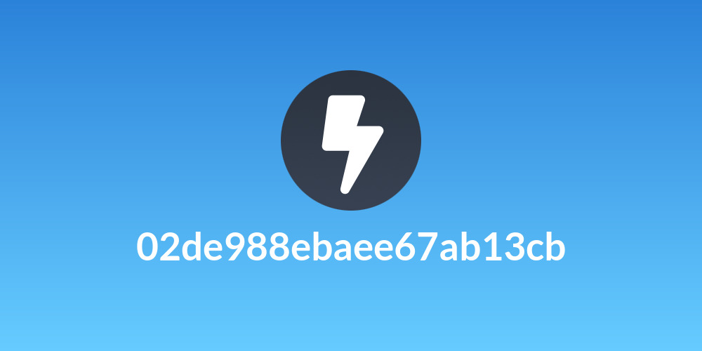02de988ebaee67ab13cb
