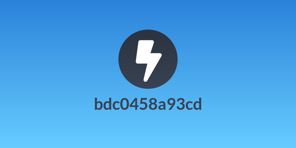 bdc0458a93cd