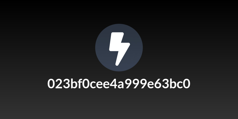 023bf0cee4a999e63bc0