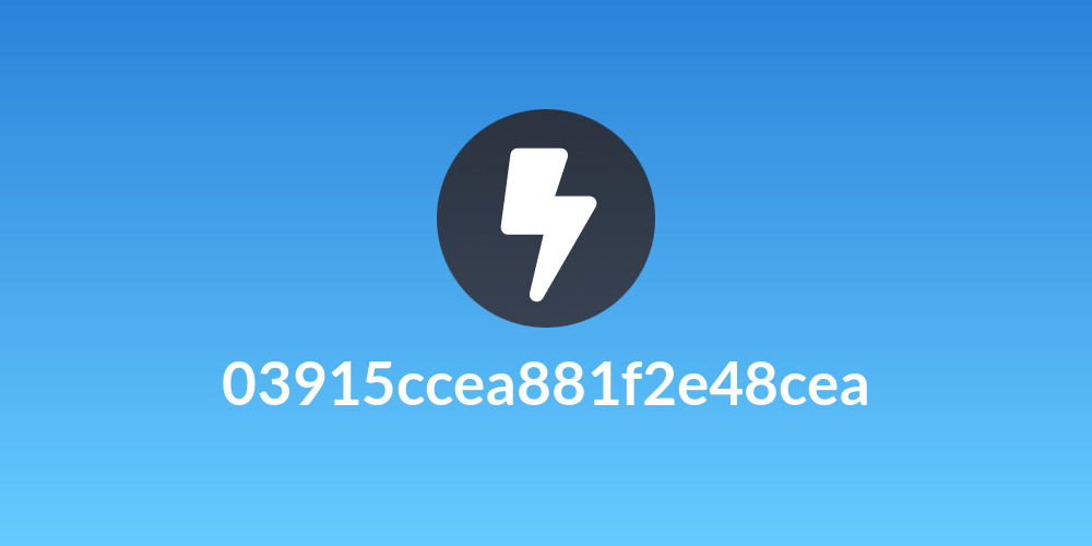 03915ccea881f2e48cea