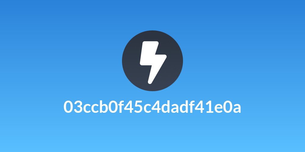 03ccb0f45c4dadf41e0a