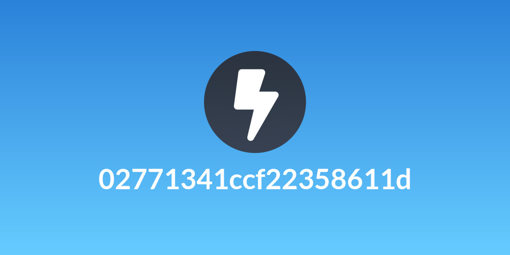 02771341ccf22358611d