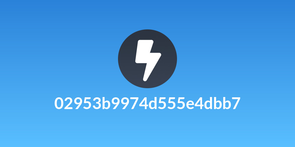 02953b9974d555e4dbb7