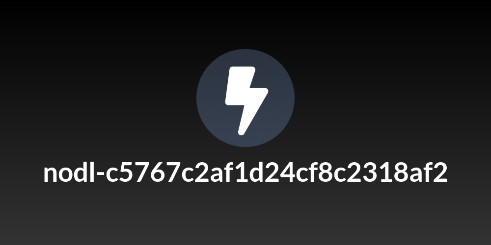 nodl-c5767c2af1d24cf8c2318af2