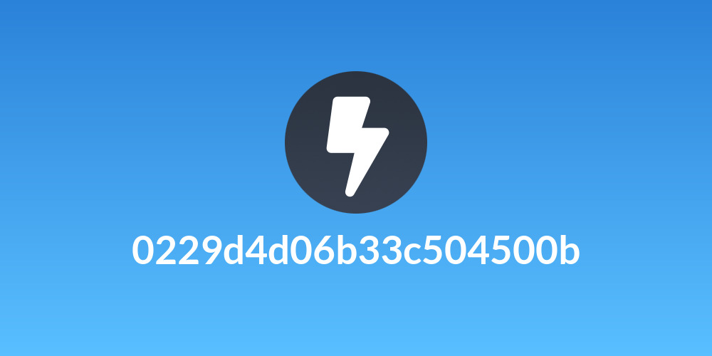 0229d4d06b33c504500b