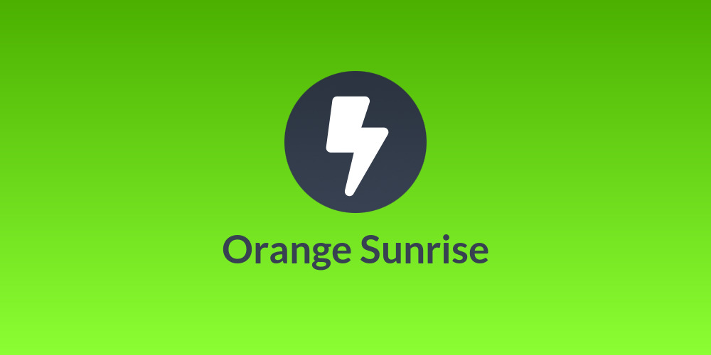 Orange Sunrise