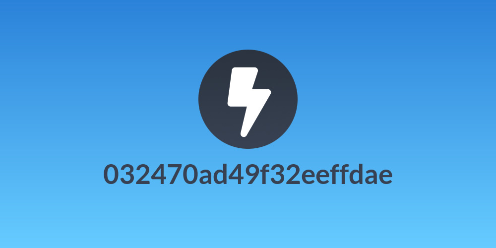 032470ad49f32eeffdae