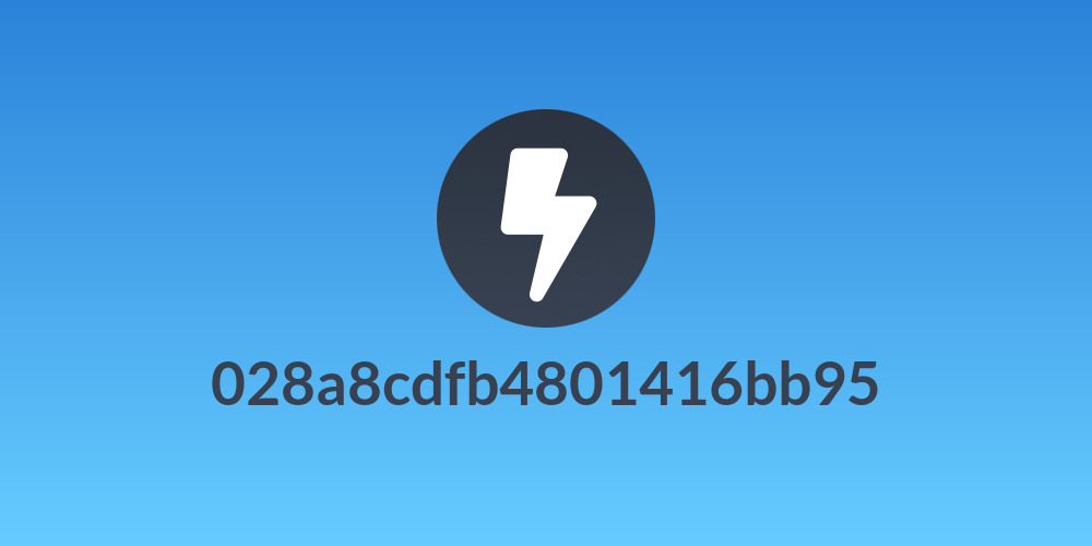 028a8cdfb4801416bb95