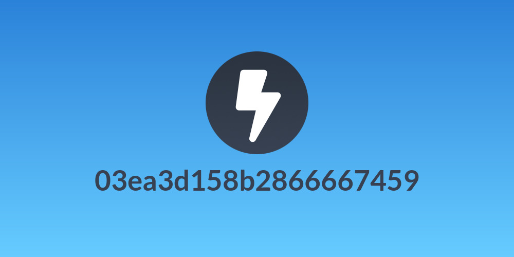 03ea3d158b2866667459