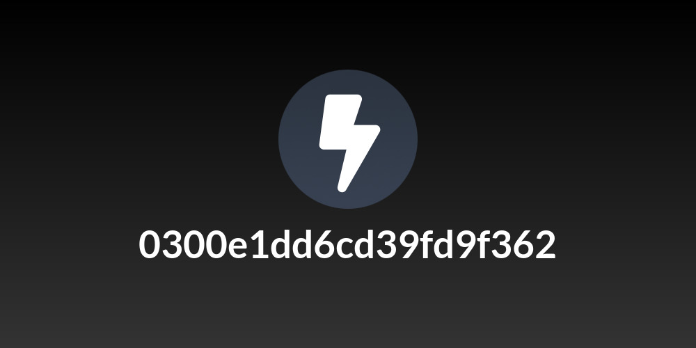 0300e1dd6cd39fd9f362