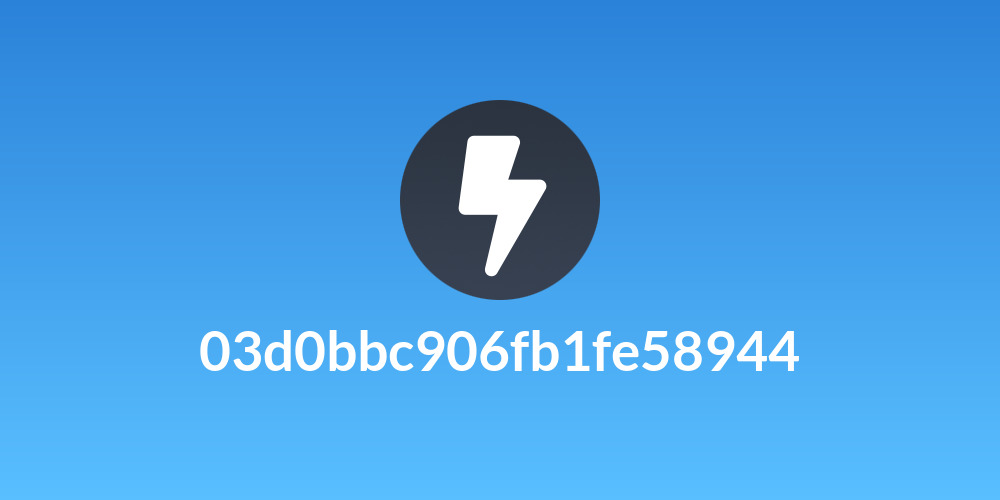 03d0bbc906fb1fe58944