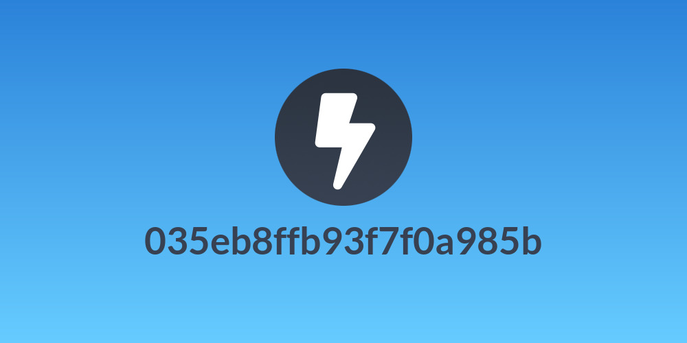 035eb8ffb93f7f0a985b