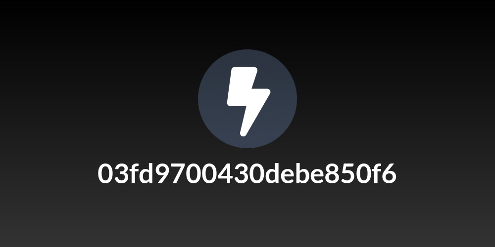 03fd9700430debe850f6