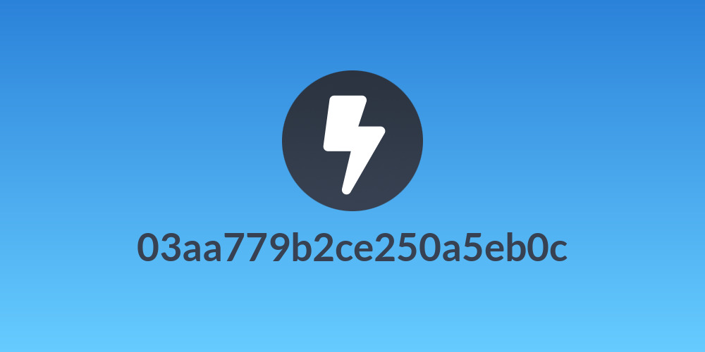 03aa779b2ce250a5eb0c
