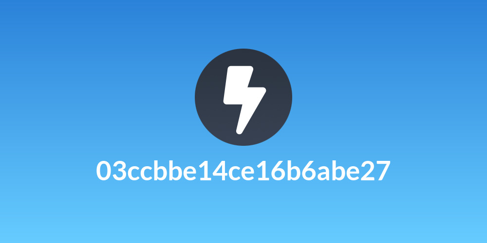 03ccbbe14ce16b6abe27