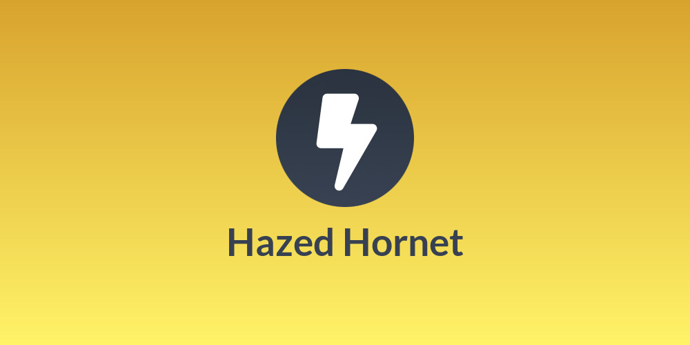 Hazed Hornet