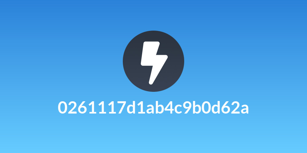 0261117d1ab4c9b0d62a