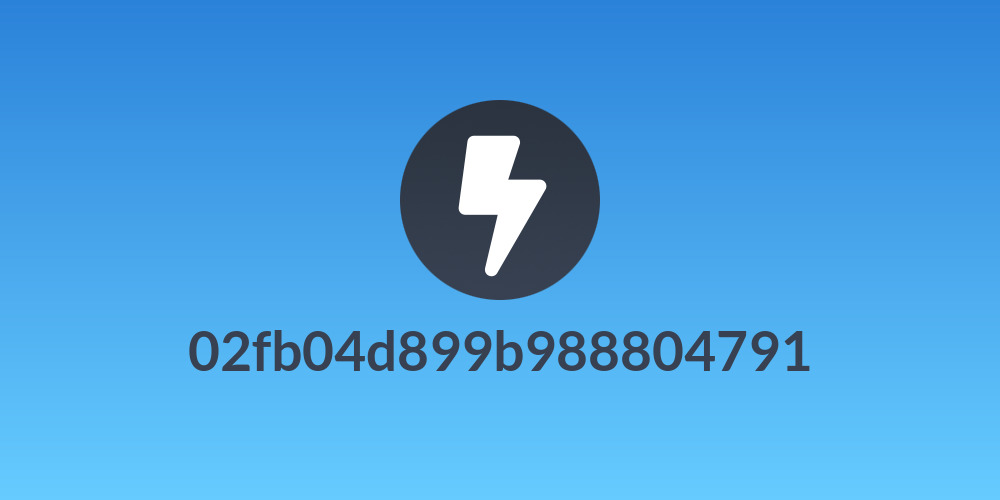 02fb04d899b988804791